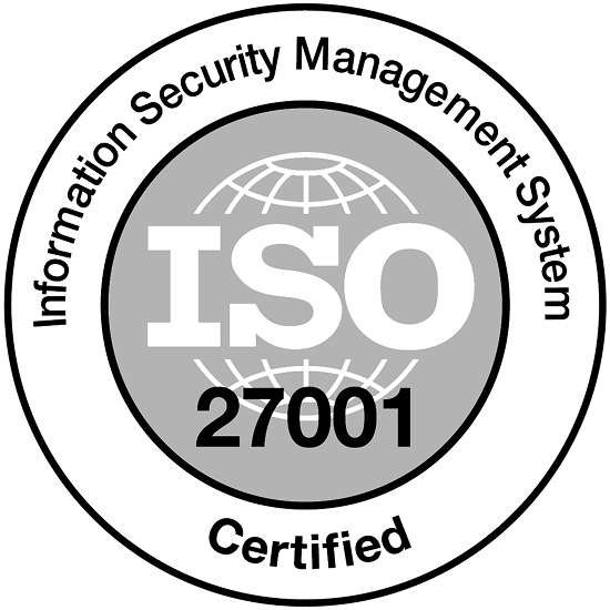 7 ISO certifications including ISO27001