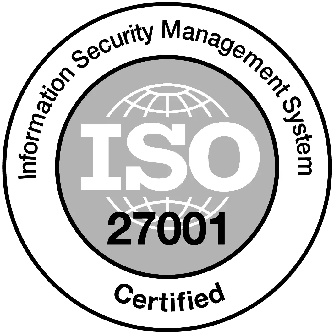 7 ISO certifications including ISO27001