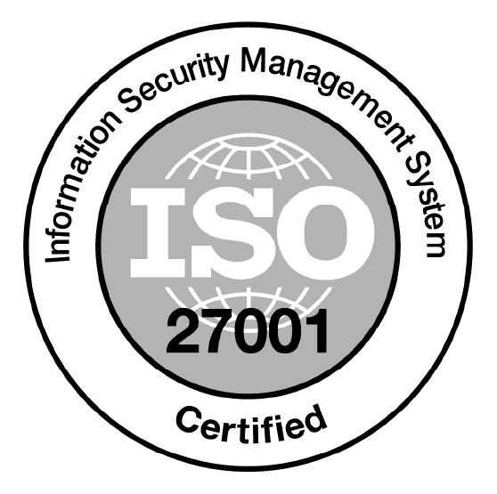 7 ISO Certifications including ISO27001